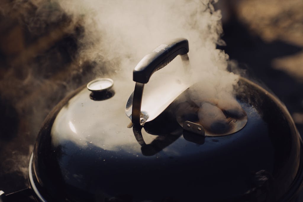 Temperatuurbeheersing van een barbecue