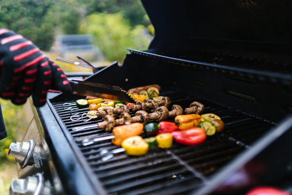 Warmtebestendige grillhandschoenen