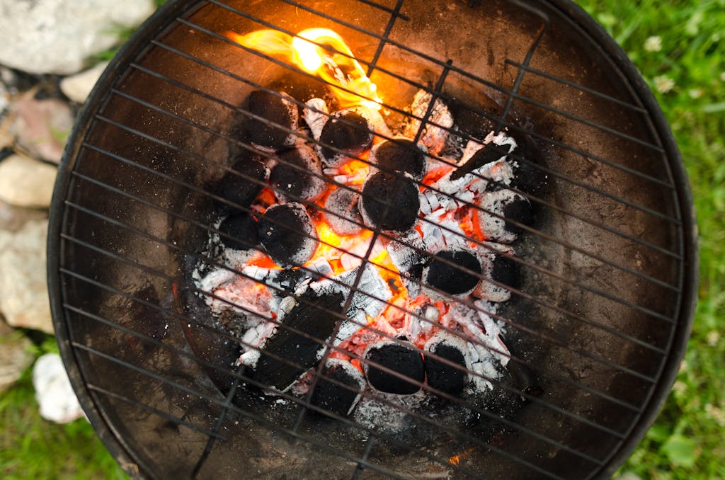 Houtskool barbecue
